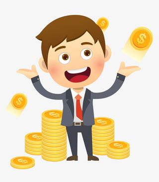 手绘商务男人免抠图免抠