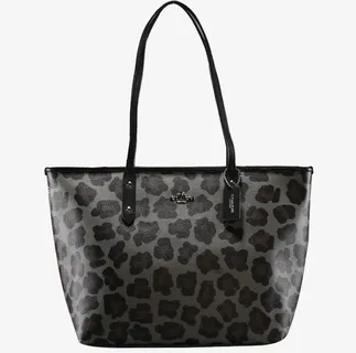 寇弛豹纹图案女包免抠