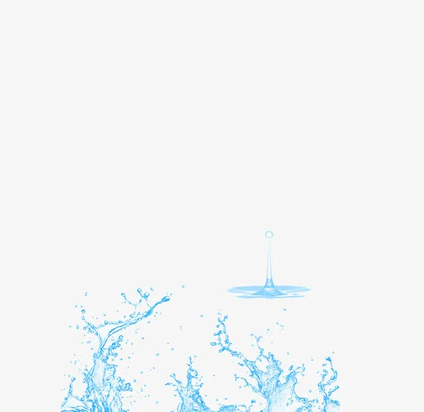 漂浮素材喷洒的水免抠