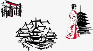 经典日本元素素材免抠