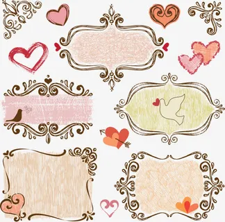 文字装饰框合集免抠