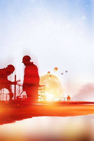 五一劳动节劳动光荣背景素材高清