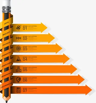 商务信息图表示意图免抠