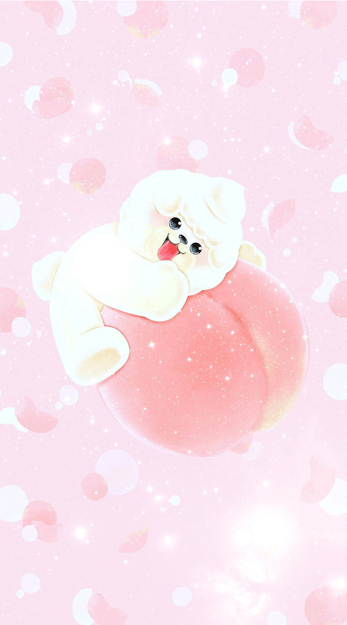 粉色可爱卡通猫咪平面广告高清