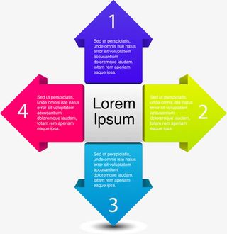 商务信息图表示意图免抠