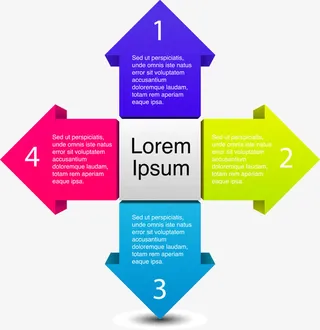 商务信息图表示意图免抠