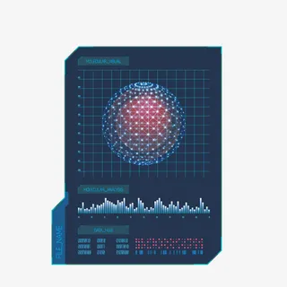 卡通科技产品周边装饰免抠
