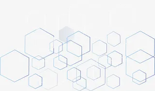 蓝色多边形免抠