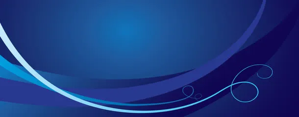 蓝色沉静流线活动促销免抠