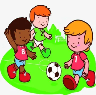 操场上踢球免抠