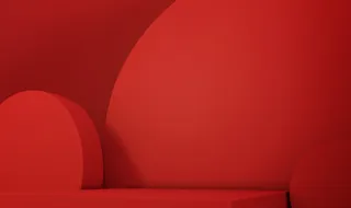 红色展台C4D背景高清