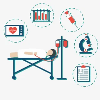 矢量医疗观察治疗免抠