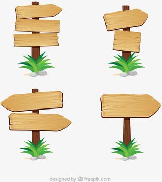 指示牌矢量图免抠