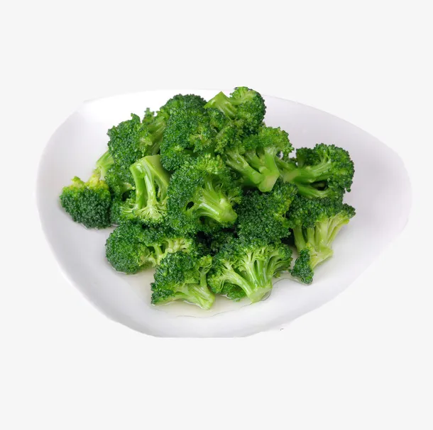 产品实物美味清炒西兰花免抠