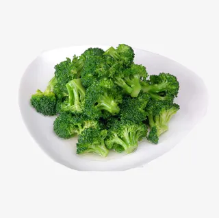 产品实物美味清炒西兰花免抠