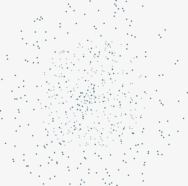 蓝色飞溅斑点免抠
