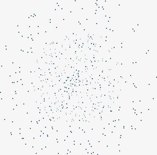 蓝色飞溅斑点免抠