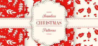 圣诞节碎花背景高清