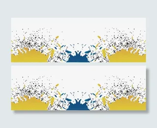 墨迹边框底纹免抠