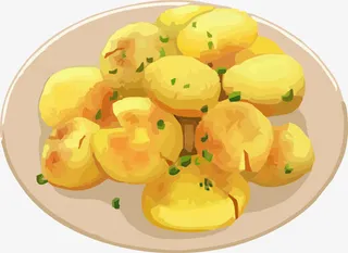 手绘地瓜丸免抠