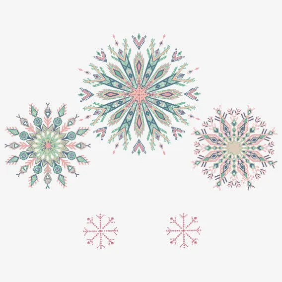 民族风花朵矢量免抠