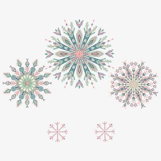 民族风花朵矢量免抠