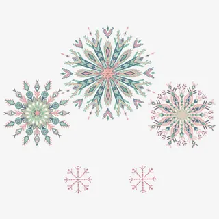 民族风花朵矢量免抠