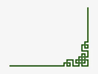 绿色古风边框免抠
