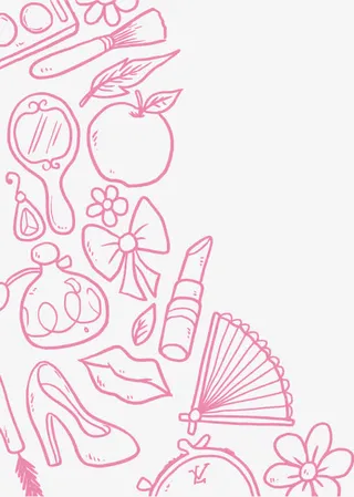 矢量简约生活用品装饰背景素材