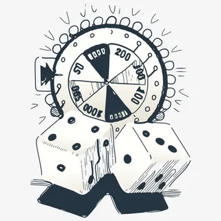 矢量骰子印花免抠