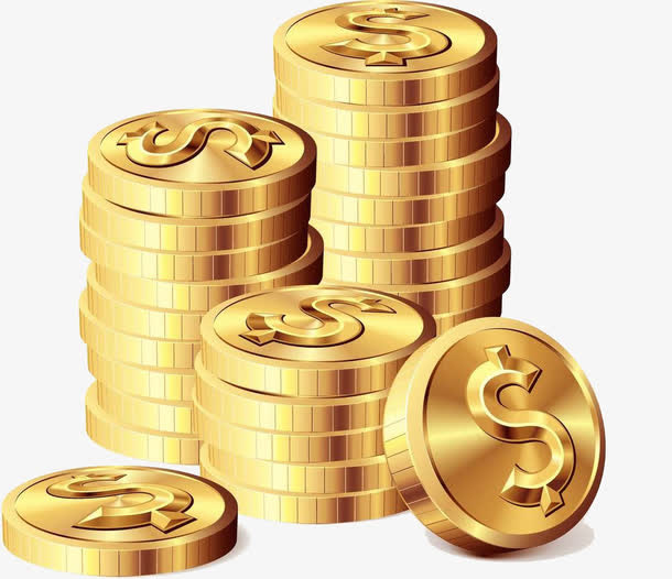 金色货币免抠