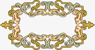 装饰花纹边框免抠
