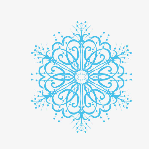 花纹底纹 雪花 装饰图案 淡蓝色免抠