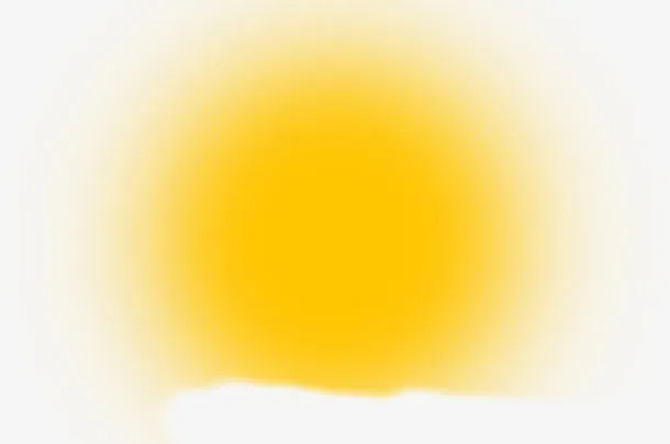 黄色光晕免抠