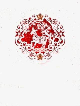 镂空中国风装饰花纹免抠