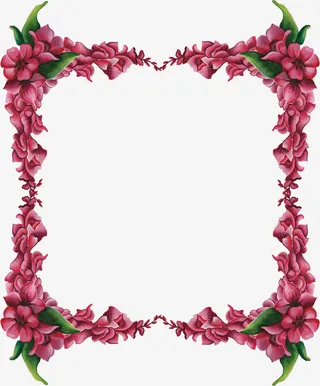 婚礼请帖边框免抠