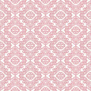 矢量中国风花纹背景红色免抠