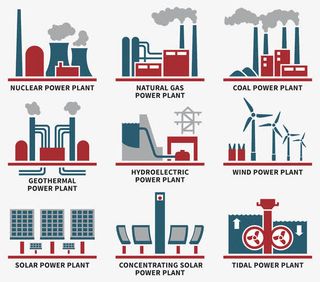 地球新能源发电元素图案免抠标签元素