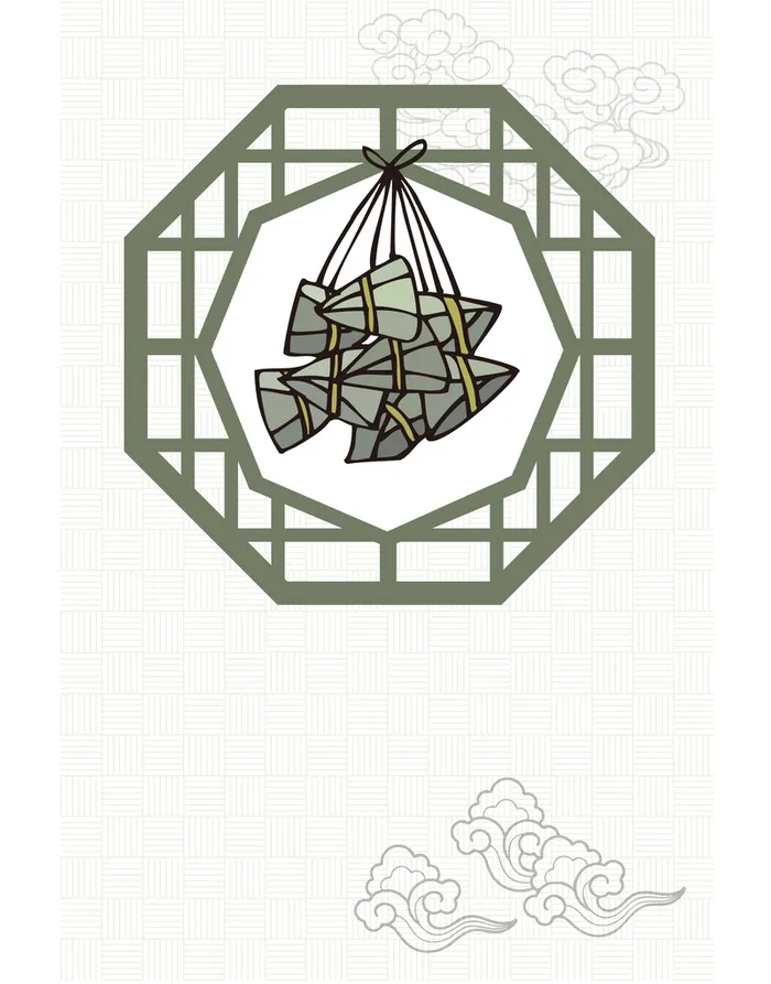 花纹纹理传统元素端午节平面广告高清