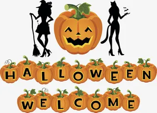 万圣节恐怖南瓜头免抠