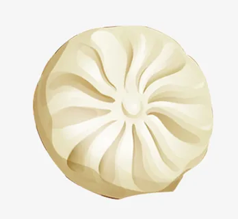 手绘褶皱大包子免抠
