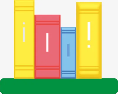 书本图案海报配角免抠