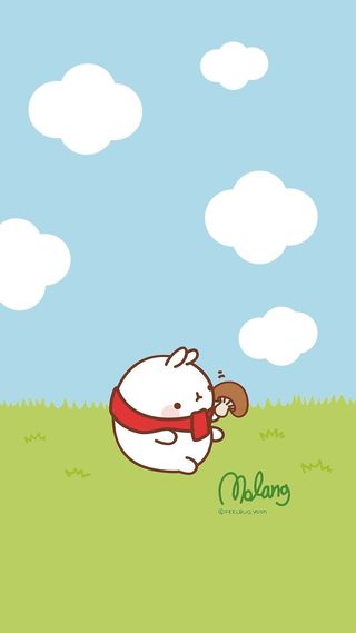 清新可爱动漫萌兔子H5背景高清