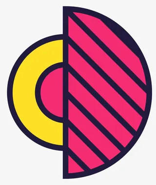 孟菲斯海报几何图形点线面圆免抠