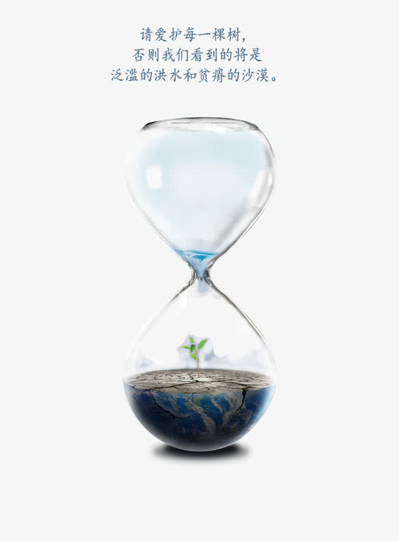 球珍惜水资源免抠