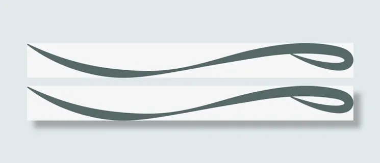 简单柔美线条免抠