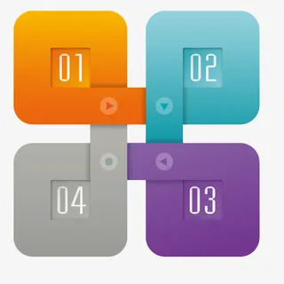 ppt  数字标签免抠