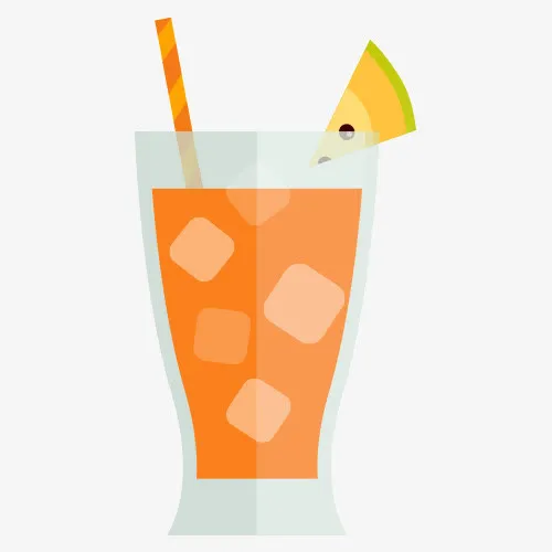 偏平化夏季鸡尾酒素材免抠