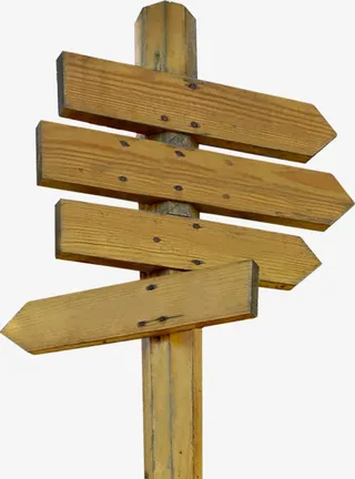 春季高清木板标签免抠