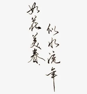 如花美眷似水流年免抠